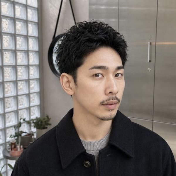 大人のニュアンスパーマ メンズ