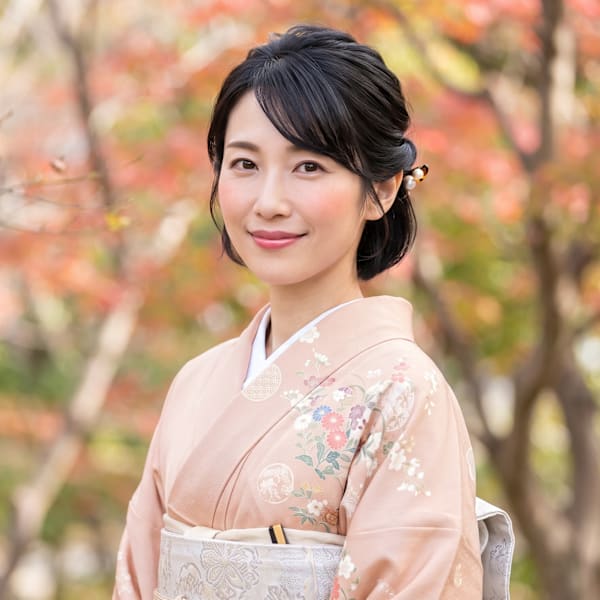 七五三/お宮参り/訪問着に♪ミディアム大人和装ハーフアップ
