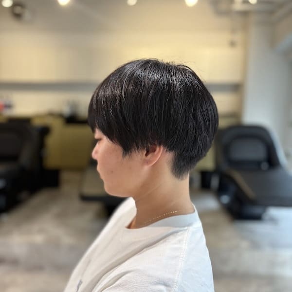 20代30代40代◎ナチュラルマッシュショート刈り上げ女子