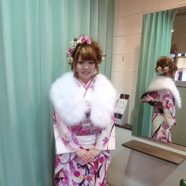 成人の日 セット+着付け+メイク (メイクなしは割引あり)|hair make A:RCH なかもず駅前通商店街店