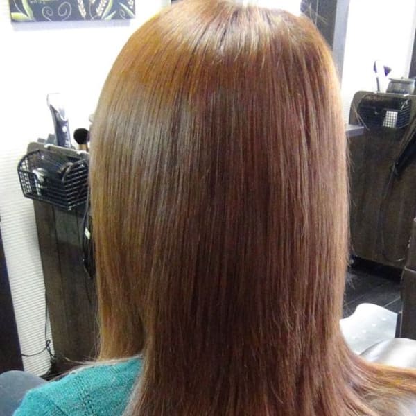 指通りなめらか…【極サラ縮毛矯正】が人気！お家でのケア方法やケア剤もしっかりお教えいたします♪|CHUZAN