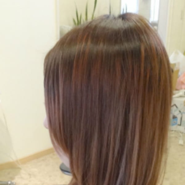 ダメージヘアでもこ～んなにしっとりストレートパーマ＜縮毛矯正（頭皮ケア＆仕上げ込み）￥16,000＞|はるな