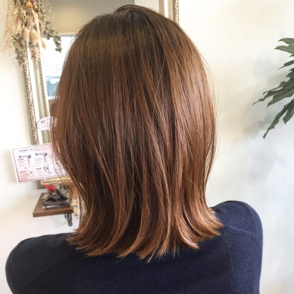 ツヤ感◎ヘアカラーもお任せ!|nicola