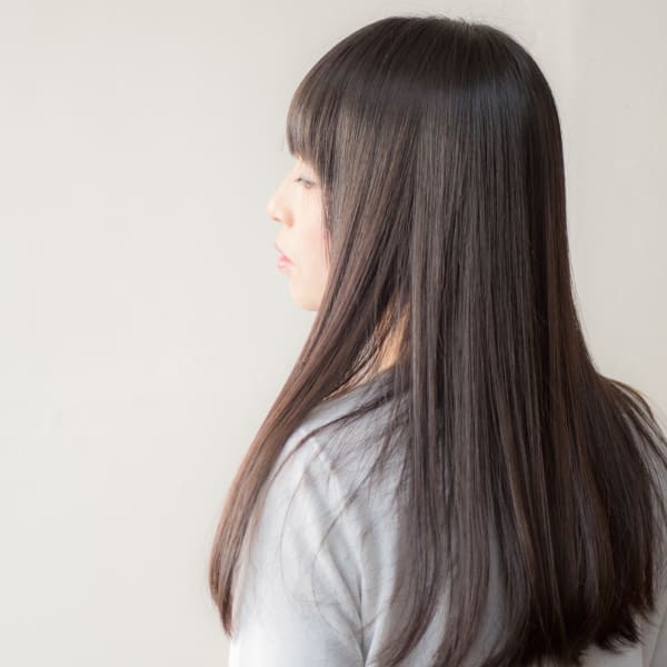 コスメストレートで艶とサラサラな質感を。|DOUBLE