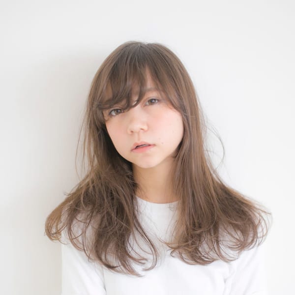 くせ毛が気になるお客様に♪ナチュラルな仕上がり！！前髪や顔回りの部分矯正もおすすめです♪|MURMUR. 中野店