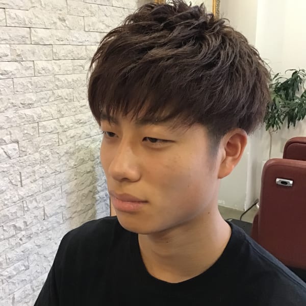 カット(眉カット+フルSV+S,B)¥ 4,500|LINGKARAN Homme Hair