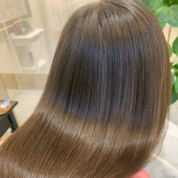 【オイルグロスカラー】オイル配合率60%☆パサつき・傷み・手触り等が気になる方向けのツヤ感抜群カラー|hairmake anvie