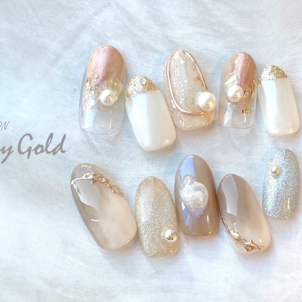 手書きアートやエアブラシが得意☆繊細なラインもお任せください！|NailSalon JuicyGold