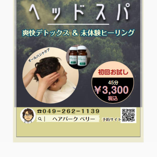 お試し体験　本格アーユルヴェーダオイルヘッドスパ|HAIRPARK Verry