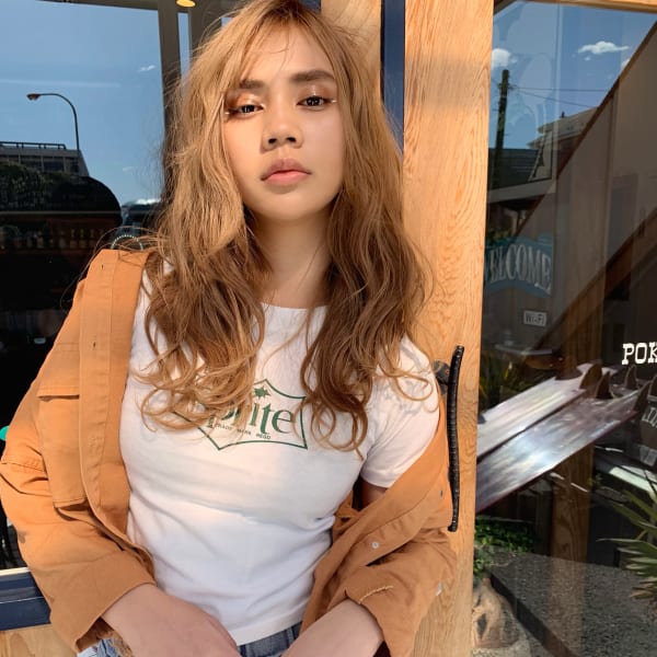 [傷まない]★マグネットカラー＋トレンドカット＋グローバルミルボン3stepTr★　|Aco