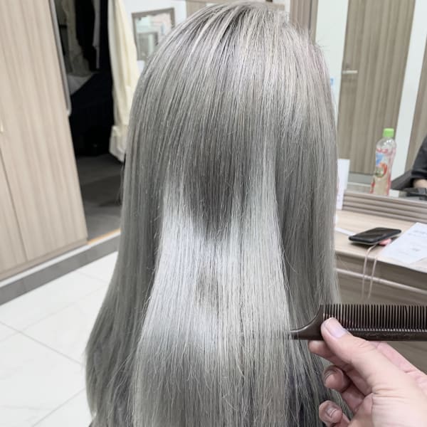 縮毛矯正×復元トリートメント（キラ水）|Ash 立川店