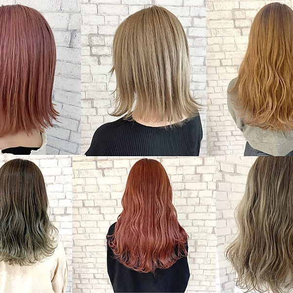 ブリーチを使ったカラーが得意なお店！流行りのカラーや、気になるカラーを体験できます！|NYNY 姫路本店