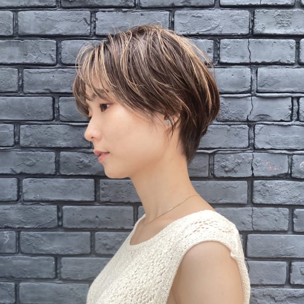 春日原【カット+白髪対応ハイライト+白髪ぼかしカラー¥18900】白髪染めでも”なりたいイメージに|and anon 春日原店