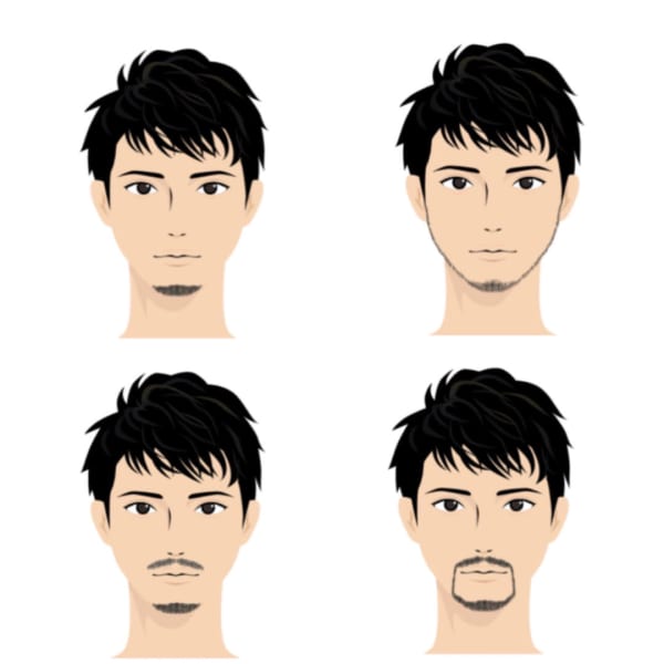 眉カット+ヒゲデザイン|Hair salon Attirer