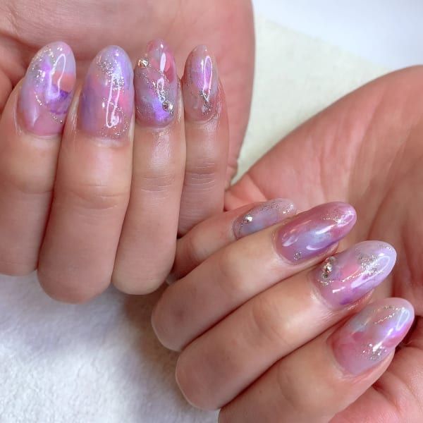 デートにもオフィスにも万能上品ネイル|PNRnail