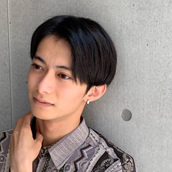 人気★前髪カールストレートパーマ!自然な仕上がり!|Overlay