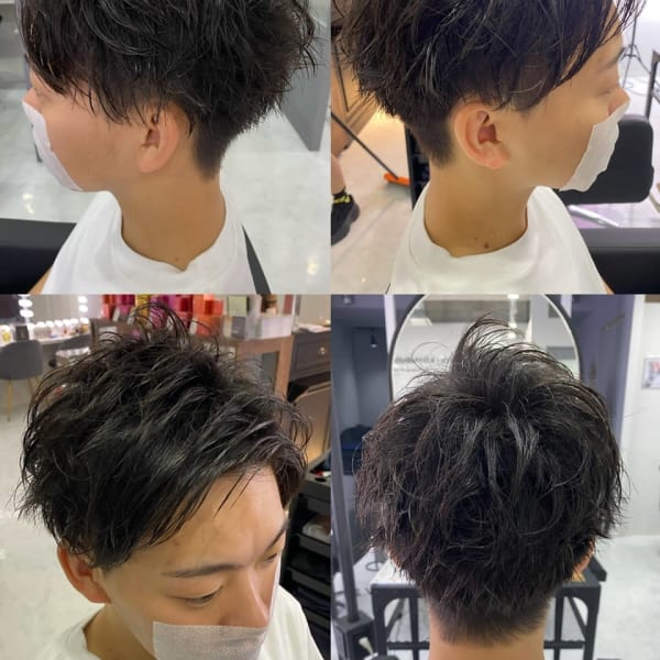 SNSで大人気メンズパーマ　秋葉原で唯一のメンズサロン|Alushe 秋葉原 髪質改善/韓国風レイヤーカット/men'sパーマ（旧：Alushe 秋葉原店）