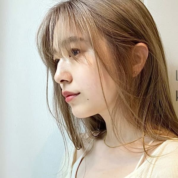 《好評♪♪》イヤリングカラー(ポイントブリーチ+全体カラー)お客様の魅力を引き出します!|LOVEST KYOTO