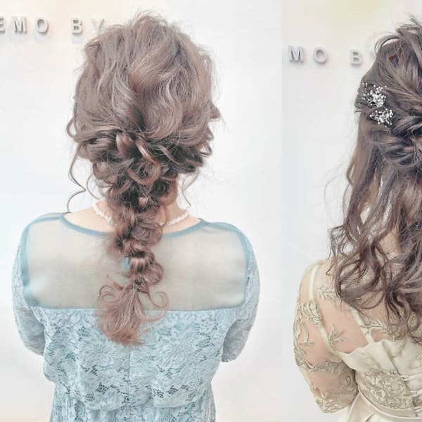 毎月エリアNo.1の予約数!特別な日のゆるふわ《パーティーヘアセット》¥2600 はLEMOにおまか|ブリーチ&トリートメント&ショート HETTU 仙台駅前店