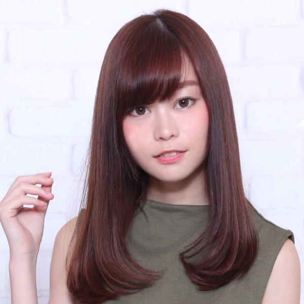 縮毛矯正ストレート+プラチナトリートメント|Lumo-Est