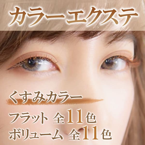 豊富なカラーエクステ|【 LUFFINE】セーブル/フラットラッシュ/ボリュームラッシュ取扱店