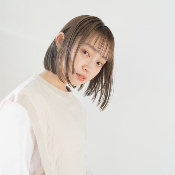 【大人気アディクシーカラー】カラー＋デザインカット|charites