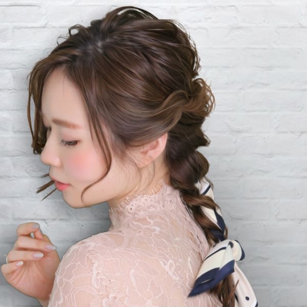 [ヘアセット￥4500　朝9時～]ゆるい無造作アレンジで自分史上1番!パーティー、結婚式、デートに◎|TERRACE  岡本店