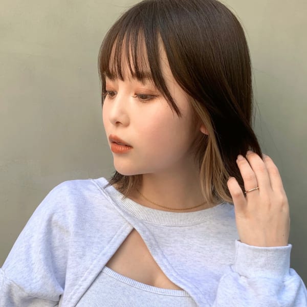 ＊＊千早店大人気のインナーカラー＊＊|全席個室美容室 Zina 千早 髪質改善&トリートメント