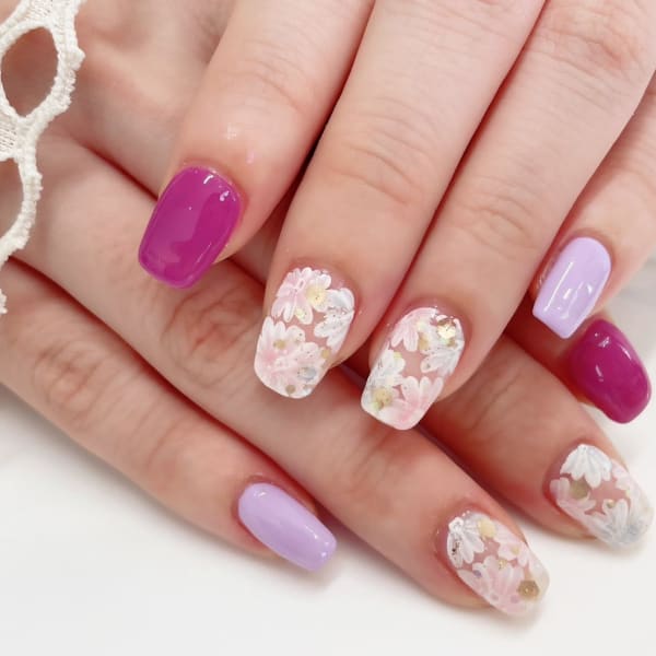 《【ケア&オフ込み】♪定額Aコース》いつでもオシャレに!差をつける褒められデザインを実現します♪|Jill eyelash&nail
