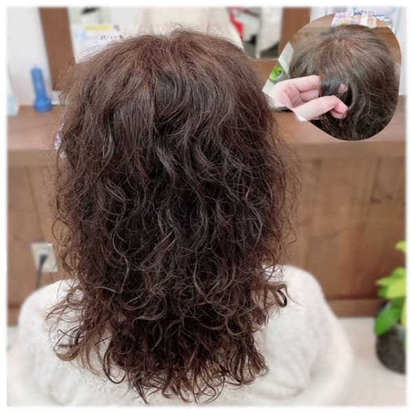 代り映えのないスタイルにパーマでちょっとしたアクセント！！毎朝のヘアセットが楽になる♪♪|美容室Michi
