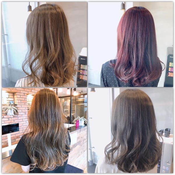 《ツヤツヤな仕上がり》透明感【デザインカラー】トレンドカラーなど幅広いカラーバリエーションが魅力♪|髪質改善ヘアエステサロンPolaris佐大前店
