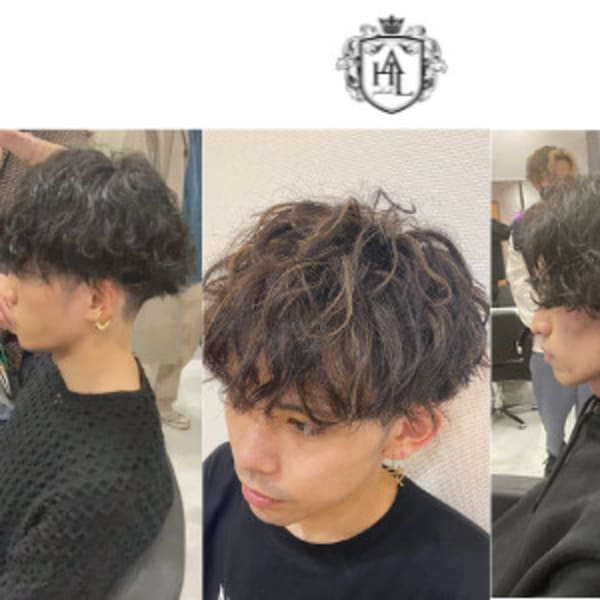 フェード×ツイスパ×ハイライト　人生を変えるイメチェン【新宿　髪質改善 メンズ　ツイストパーマ】|Alushe 新宿店