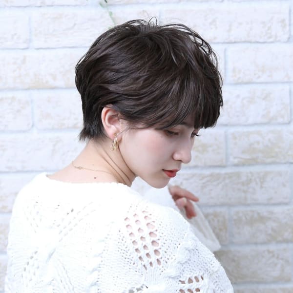 【30代からの大人ショートが得意】ハチはり,ぺったんこトップ,小顔になりたい,マンネリ化等の悩みに◎|Hair art chiffon 川口店