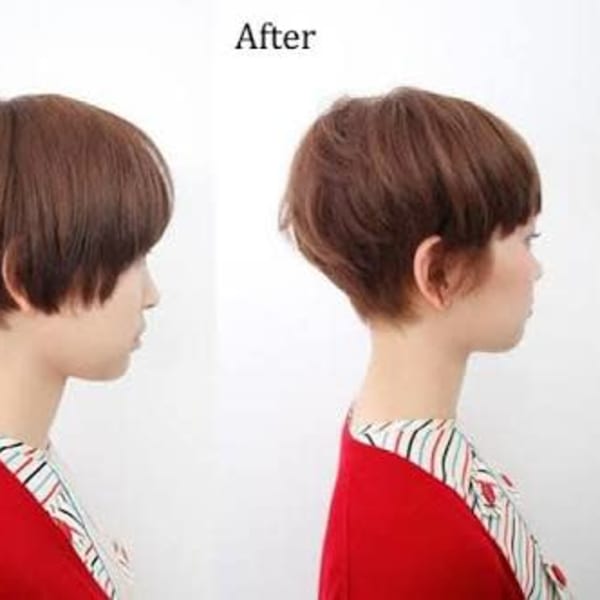 小顔補正立体カット(ステップボーンカット)|HairResort fromCoCo