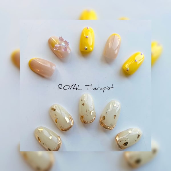 定額ネイルも豊富にご用意♪素敵なデザイン沢山ご用意しております|Royal Therapist 袋町店