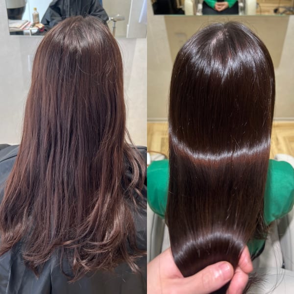 《こだわりの厳選薬剤でうるツヤが目指せるサロン》お手入れを簡単に☆さらツヤ☆ストレートヘアに♪|gramp