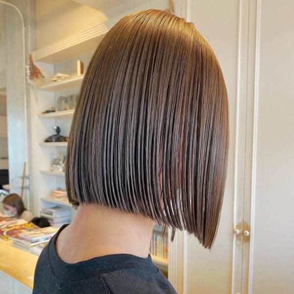 ナチュラルな質感の《酸性ストレート》がおすすめ◎【カット+縮毛矯正+3stepTR￥12,980】|髪質改善 SEPT. 天神大名