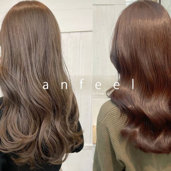 *ツヤ感がたまらない*ほわっと光に透けるシアーカラー|N° anfeel 渋谷