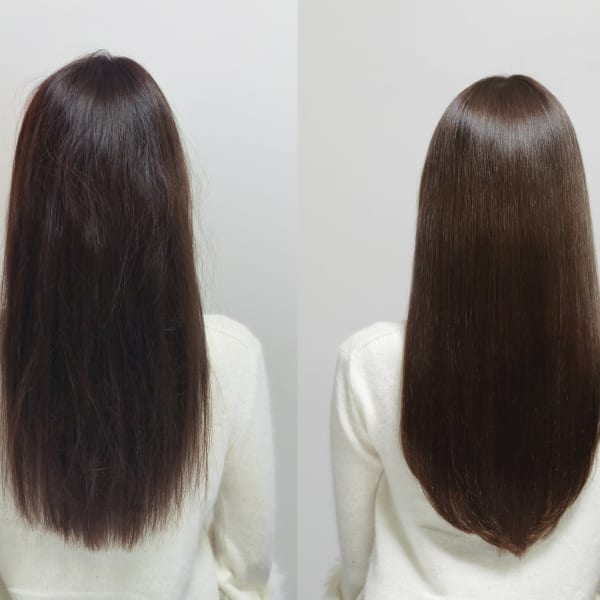 《指通りなめらか◎》【縮毛矯正】縮毛や強いクセを縮毛矯正で伸ばし艶やかなストレートに!|ano たまプラーザ