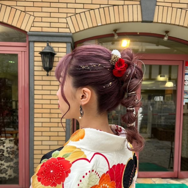 着付けができるサロン|HAIR & MAKE EARTH 高田馬場店