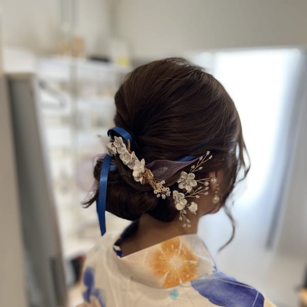 👘夏の遊びに👘 ランチやデートに家族でのおでかけに♪|ヘアセット&メイク&着付け&ドライシャンプースパ専門店 W・エー(ダブルエー)