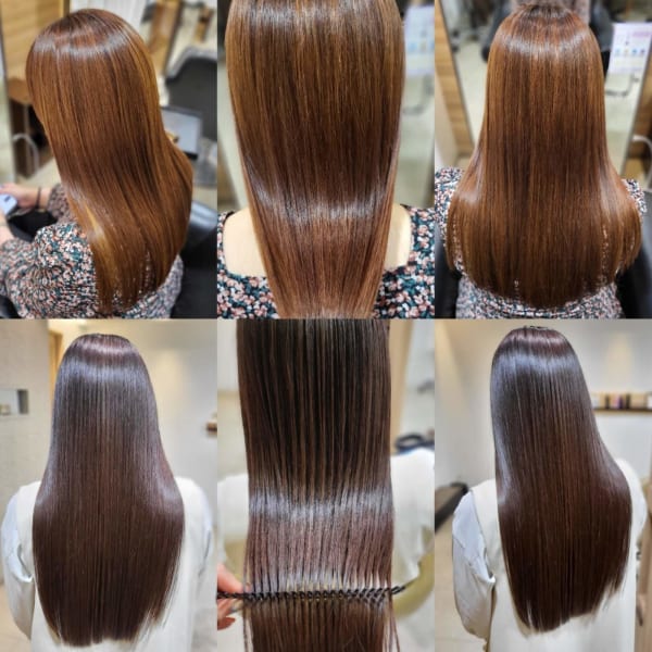 髪質改善【酸熱トリートメント】厳選トリートメントで潤いあふれるツヤツヤな髪へと仕上げます♪|soin de brace Fran 東花園店