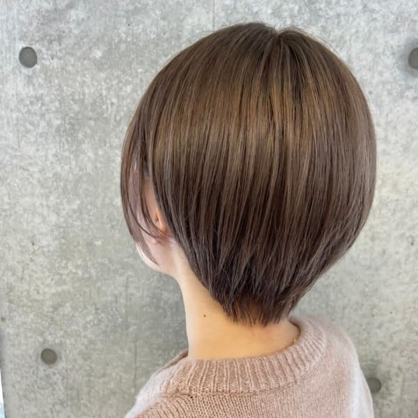 骨格似合わせショートボブ/ハイライトカラー・白髪ぼかしなど◎髪質改善も大人気！《平尾・高宮》|sweep 平尾