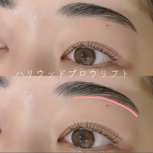 次世代アイブロウ　ハリウッドブロウリフト8000円眉毛ワックス付き！眉毛の毛流れ自由自在。|eyelash lazley所沢 マツエク＆まつ毛パーマ 所沢プロぺ通り店