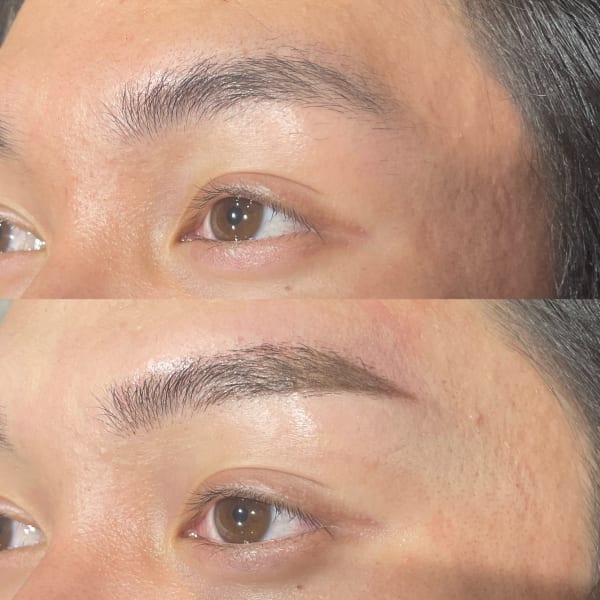 眉毛wasビフォーアフター《心斎橋|脱毛|アイブロウ》|make Total Beauty メンズ眉毛|眉毛サロン