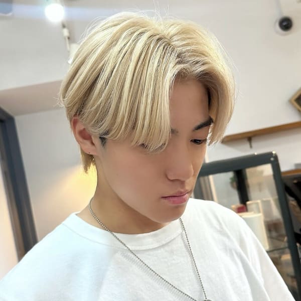 メンズのブリーチ、デザインカラーが得意なサロン|Maison