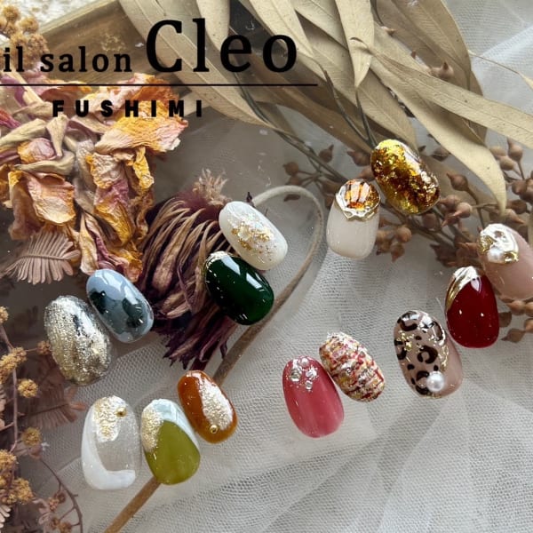 《予約制／当日予約OK★》周りとかぶらないオリジナルネイルでセンスUPな指先にしませんか？|ネイルサロン Cleo【クレオ】 伏見店 ～パラジェル導入店～