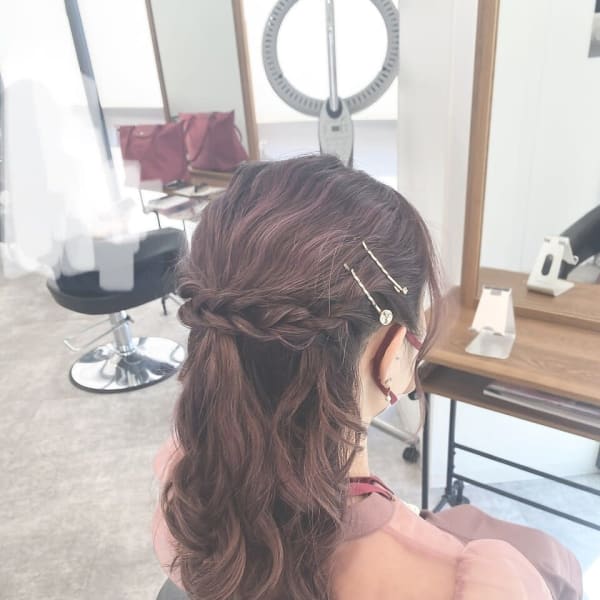 ヘアセット/ヘアアレンジ　結婚式2次会イベント|Asure