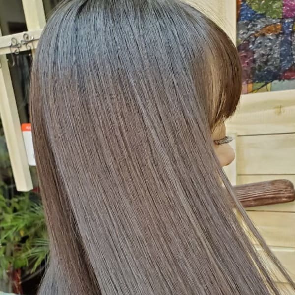 植物性オーガニックカラーとデザインカットで髪質改善しましょう(リタッチ)|hair make Deco．Tokyo 大島店