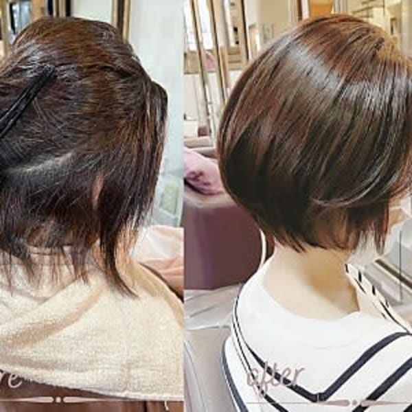 ずっと諦めていたショート＆ボブスタイルも酸性ストレートで叶う☆|LaBlessグランフロント大阪《ヘッドスパ/メンズ/ビジネスマン大歓迎》